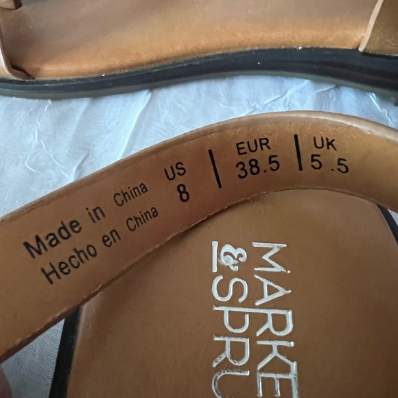 Market & Spruce Women's Brown Strappy Sandals size 8 - Picture 5 of 7